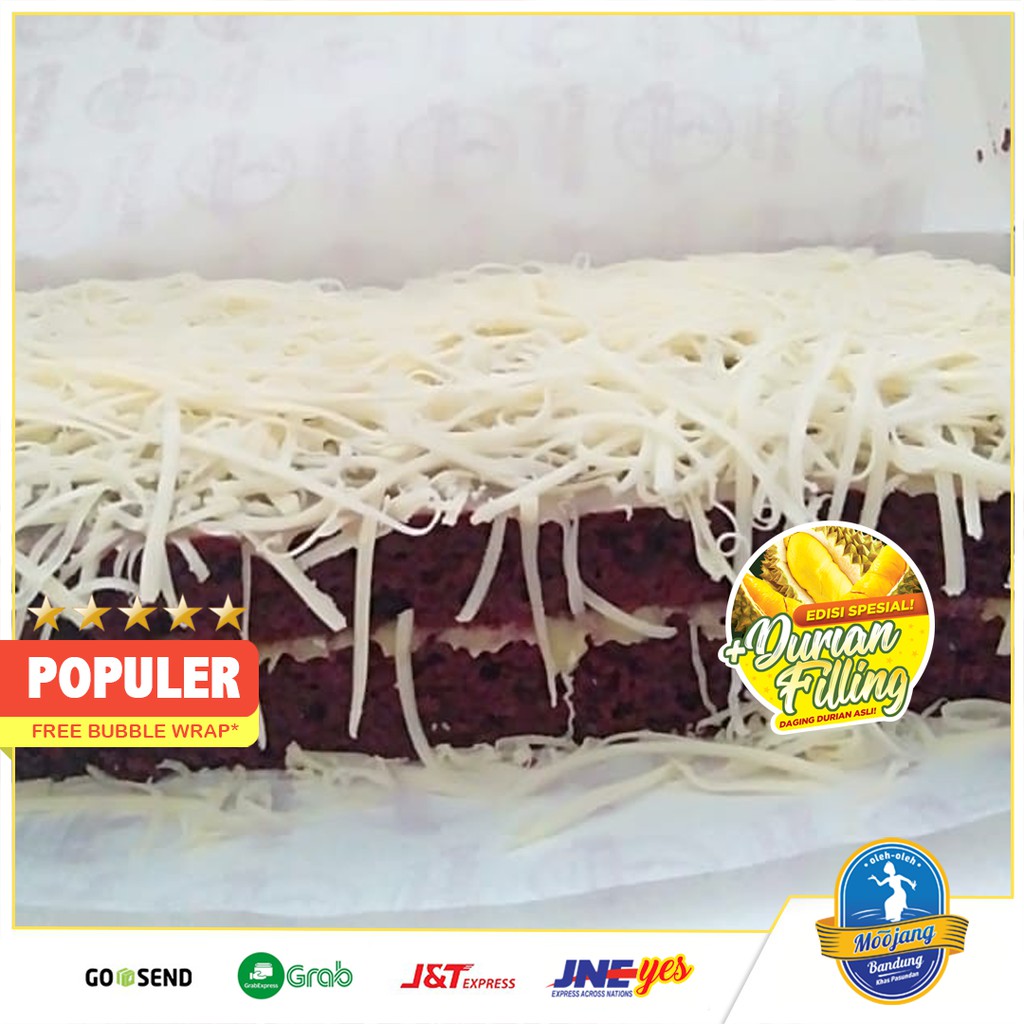 [KHUSUS P. JAWA] Bolu Susu Panggang Red Velvet Durian moojang Bandung Bolu Redvelvet Durian kuliner Bandung