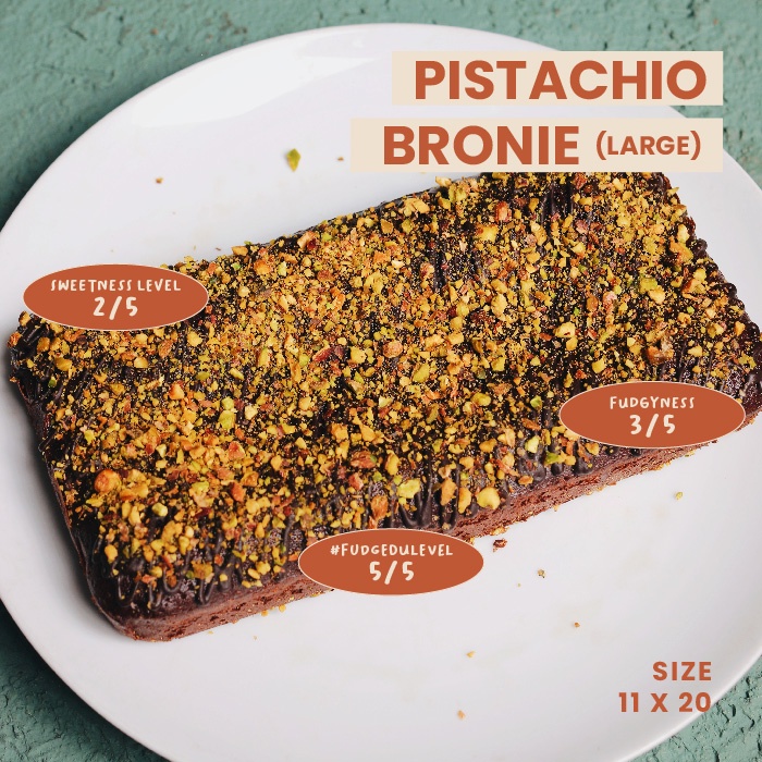 

Fudgybro Pistachio Bronie Large Size