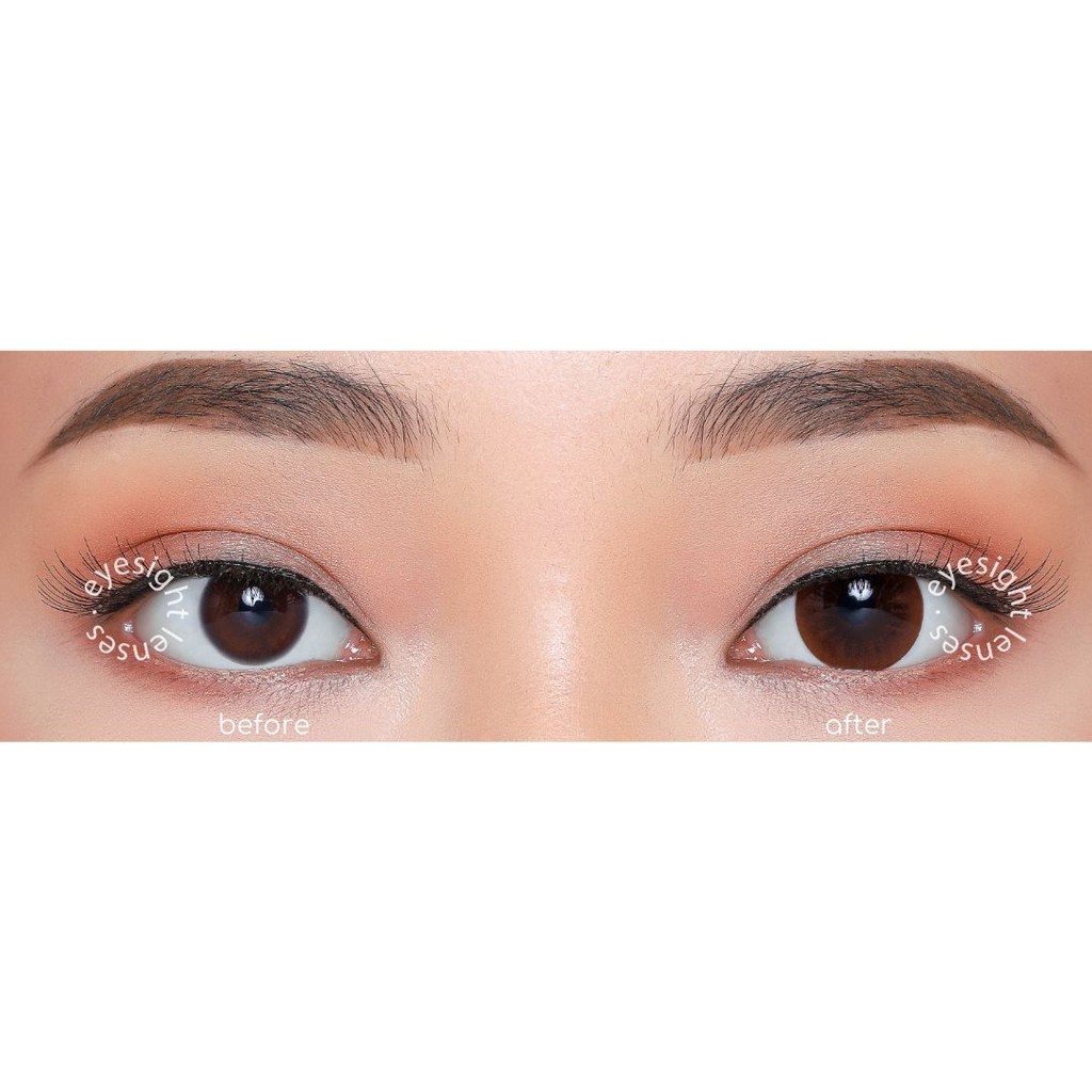 EYESIGHT LENSES Softlens Kitty Kawaii Mini Circle Brown (1pc/sebelah)