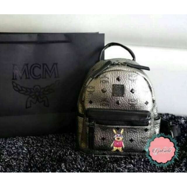 MC*M R4BB1T STUDDED MINI BACKPACK