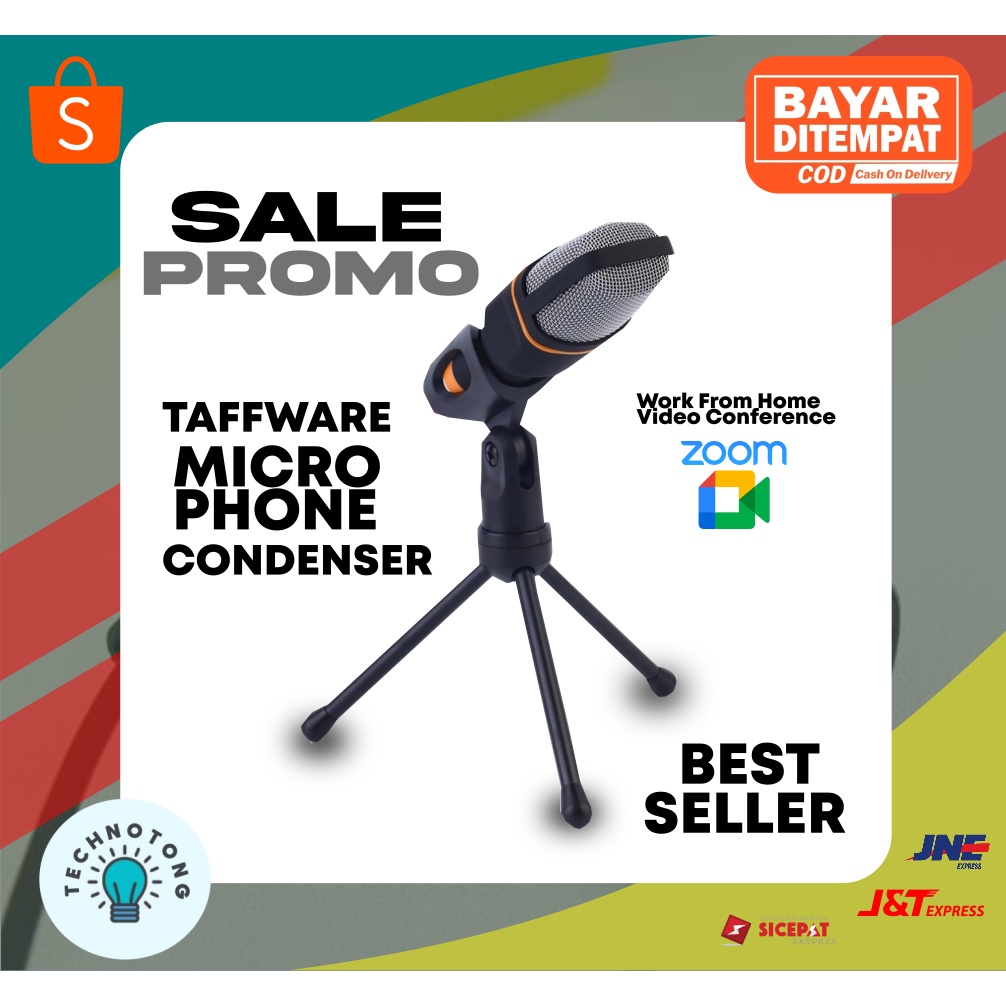 TaffSTUDIO Microphone Condenser / Microphone / Mic Condenser / Microphone recording / Mic Laptop