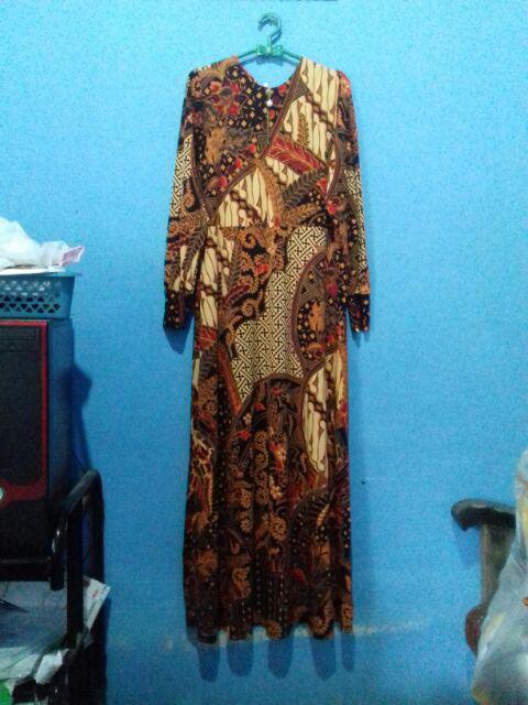 Gamis Batik Lemonskin Premium