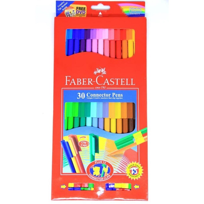 

(BISA COD) Spidol Connector Pens - Faber Castell 30 Warna MURAH! SALE Kode 1117