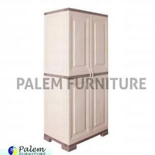 Lemari Plastik 2 Pintu Gantung Non Drawer Olymplast || Omc St 1 Nd - Cream Pillowg