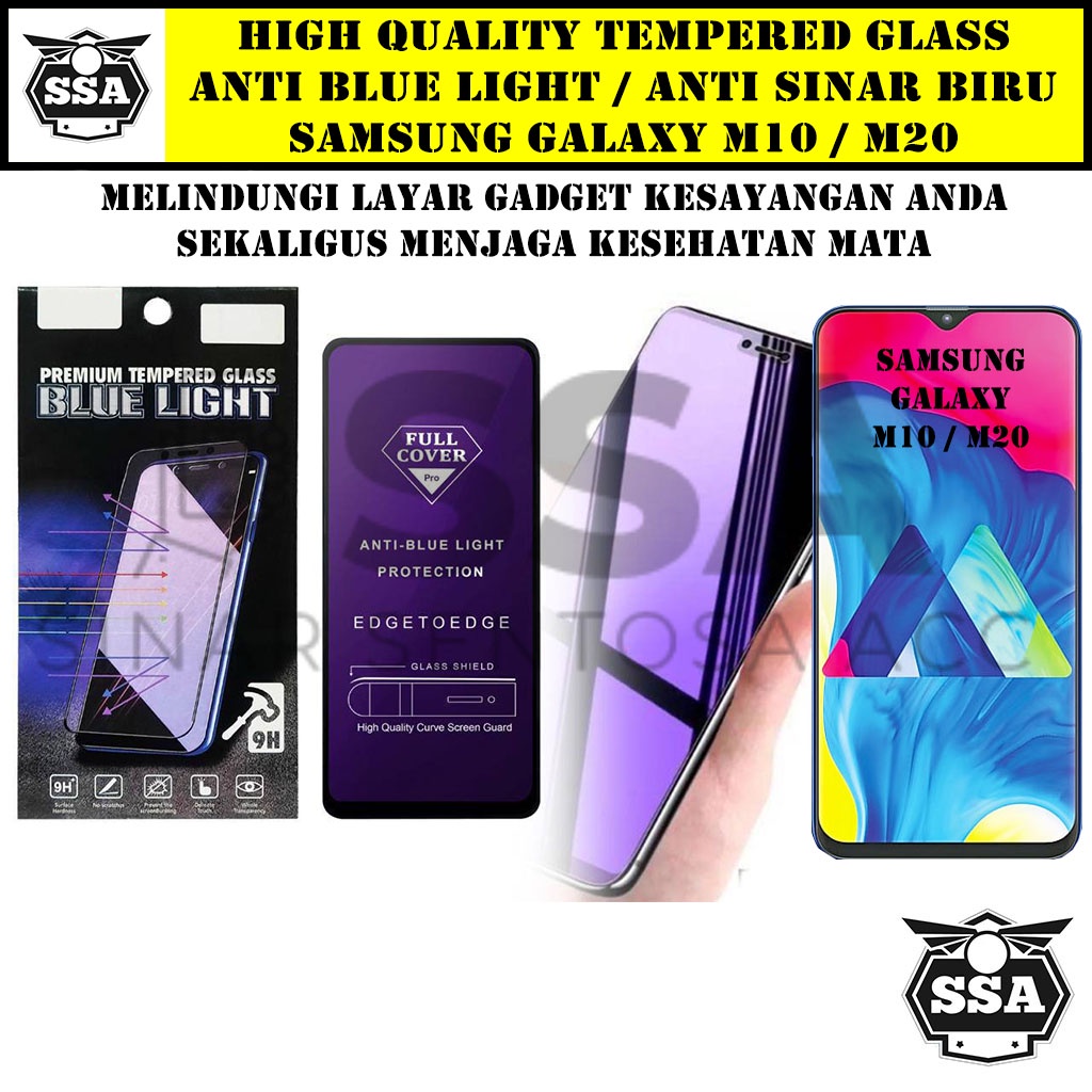 Tempered Glass Samsung Galaxy M10 M20 Anti Blue Light Anti Sinar Biru M 10 M 20 Ori Original Hp Temper Anti Lecet Gores TG