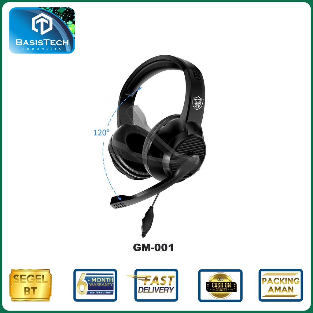 HEADSET GAMING HIGH DEFINITION GM-001 PGM-002 HEADPHONE GAMING SUPER QUALITY