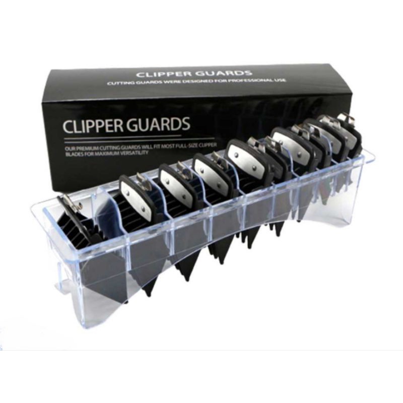 Sepatu set clipper guard clipper plat besi 10 pcs uk 0,5 - 8 wahl / kemei / wmark sepatu sisir