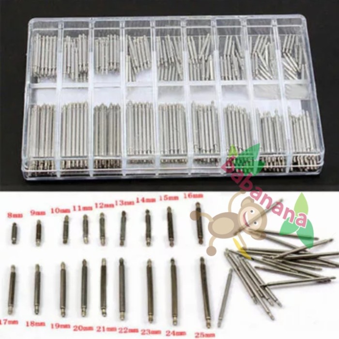 360 Pcs watch band spring bar set pegas jam tangan spare part service