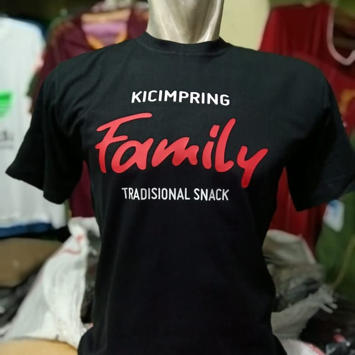 Kaos distro kicimpring family tradisional snack