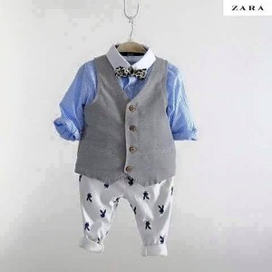 stelan baju anak cowok impor zara / baju pesta