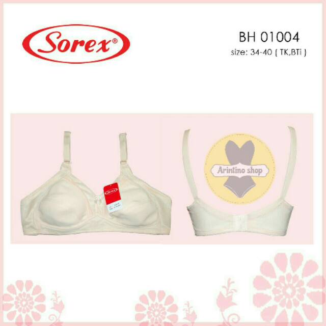 Bh Bra Sorex 01004 (Cup B) Tanpa Busa Tanpa Kawat |kx