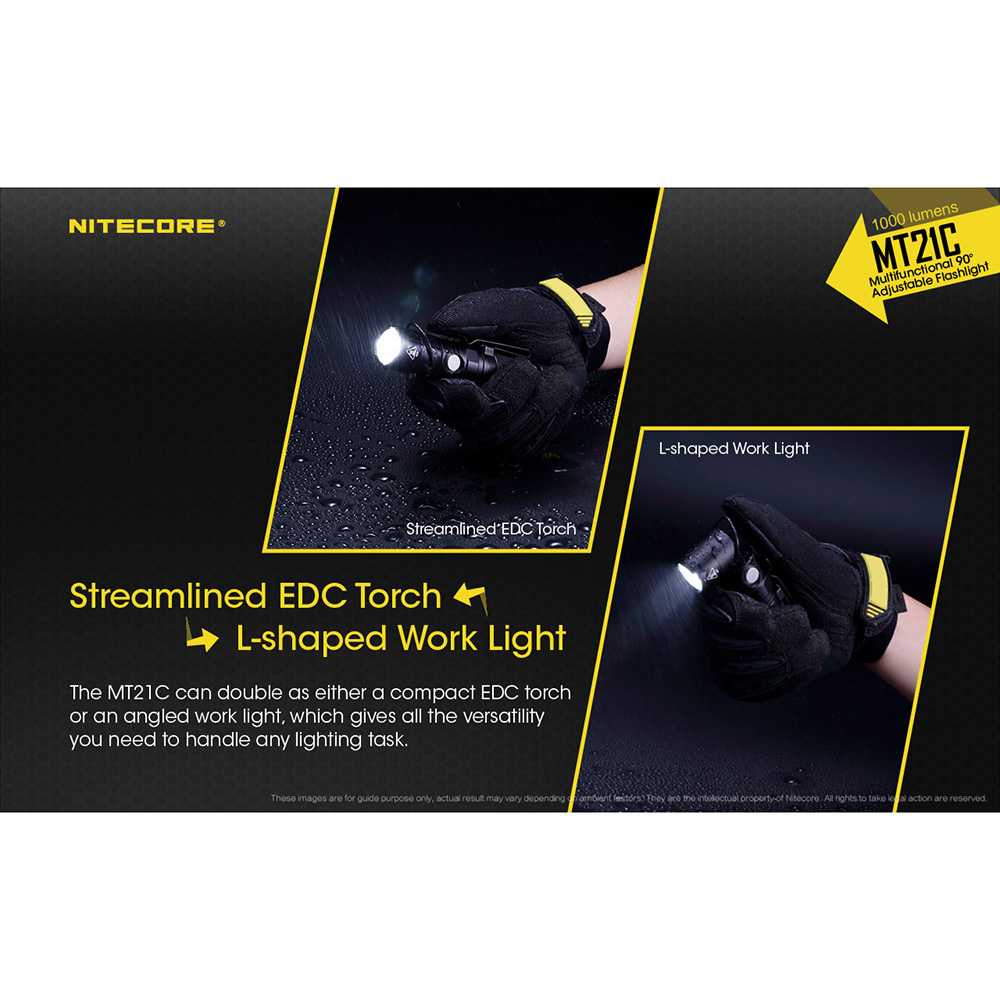 IDN TOOLS - NITECORE MT21C Senter LED CREE XP-L HD V6 1000 Lumens