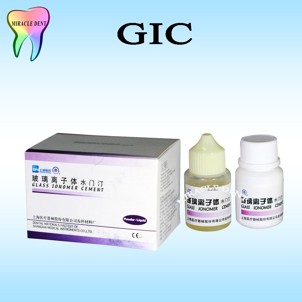 GIC Glass ionomer cement Lem Behel Self Cure Tambalan gigi permanent