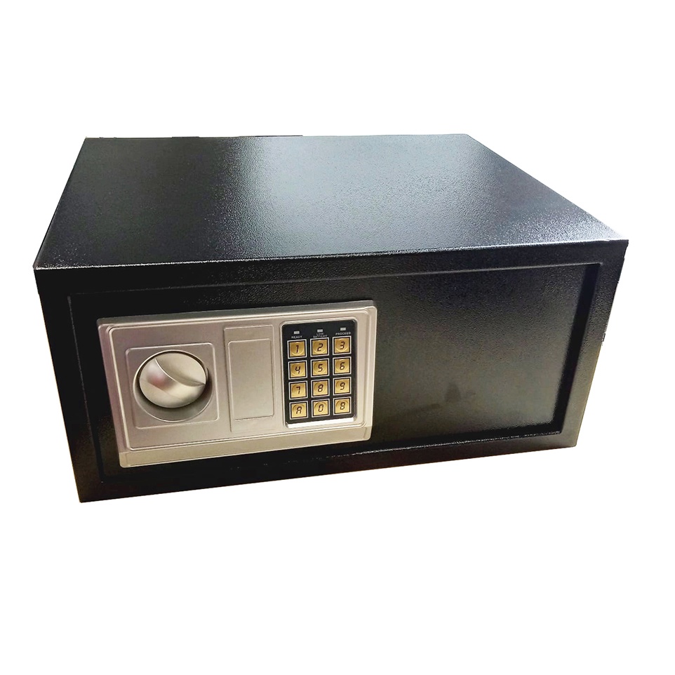 Kotak Brankas Hotel Safety Anti-theft Box Password 43x35x20cm - 43EA - Black