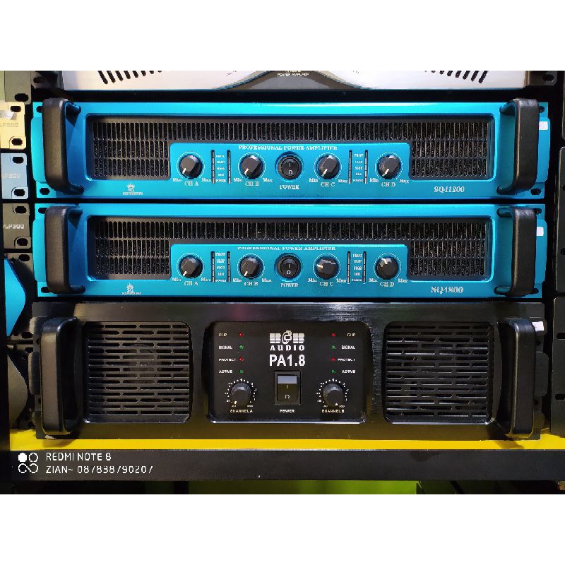 Power Amplifier BOB Audio PA1.8 2000watt Original(zian audio)