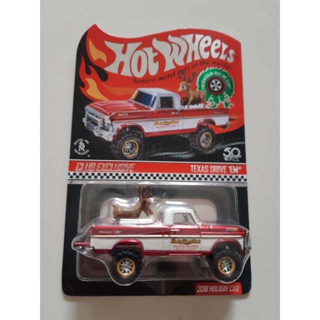 Hot Wheels Texas Drive Em RLC Holiday Car Christmas