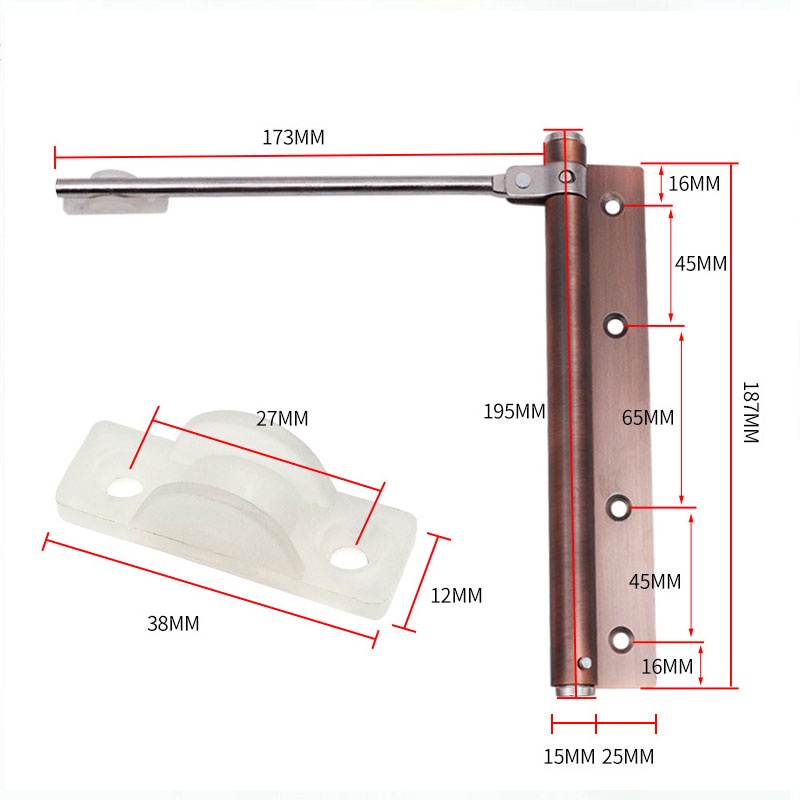 Door Closer/Alat Penutup Pintu/ Engsel Koboi / Penutup PIntu otomatis kecil/Alat Penahan dan Penutup Pintu Otomatis Besi Tahan Karat