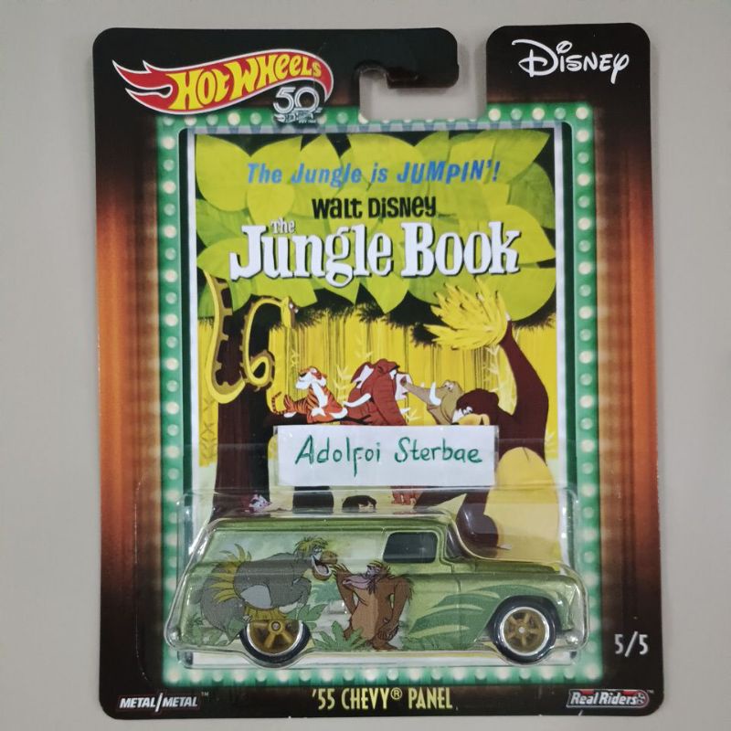 hotwheels hot wheels '55 chevy panel edisi disney the jungle is jumpin walt disney the jungle book r