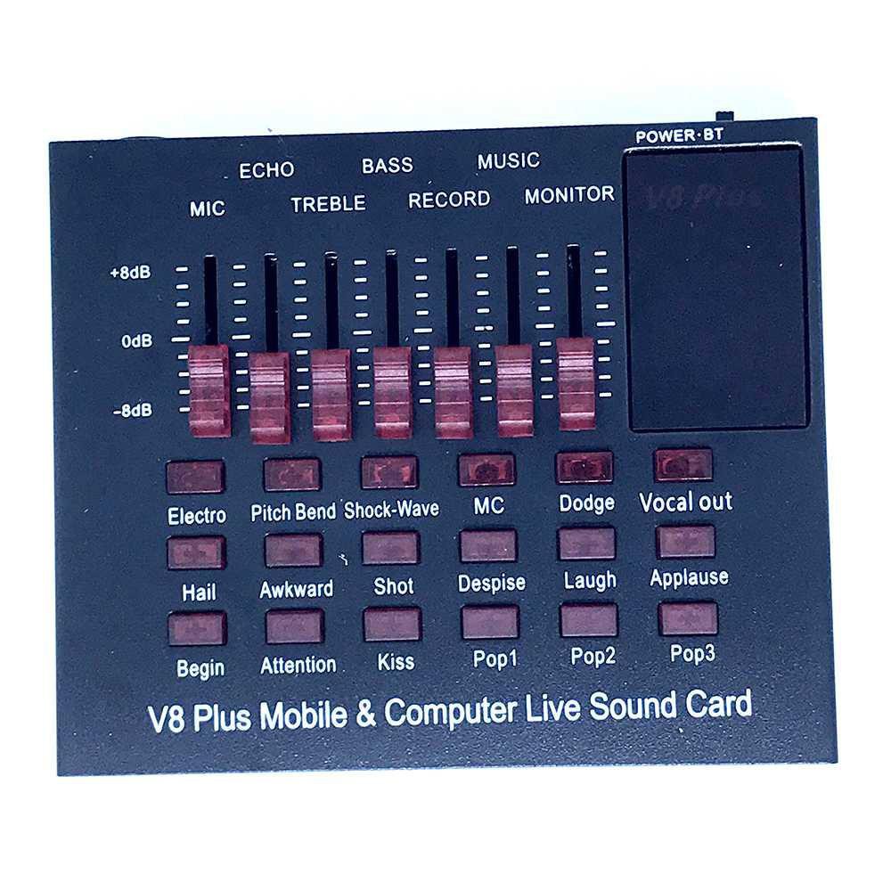 Bluetooth USB External Soundcard Live Mic Headset