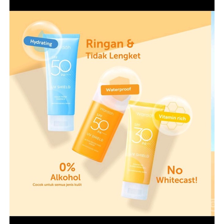 Wardah UV Shield Essential Sunscreen Gel SPF 30 PA +++ 40 ml