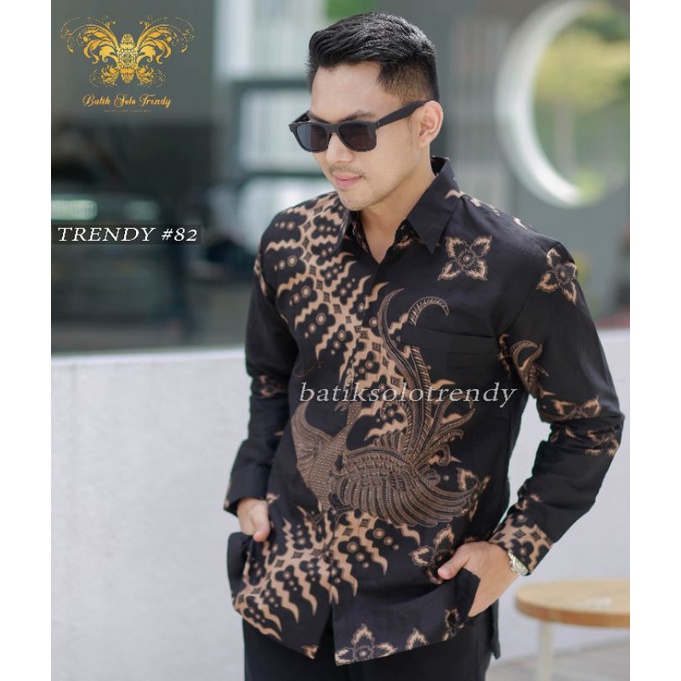 MOTIF TRENDY 82 NEW KEMEJA BATIK / BAJU ABATIK LENGAN PANJANG KAIN HALUS MURAH