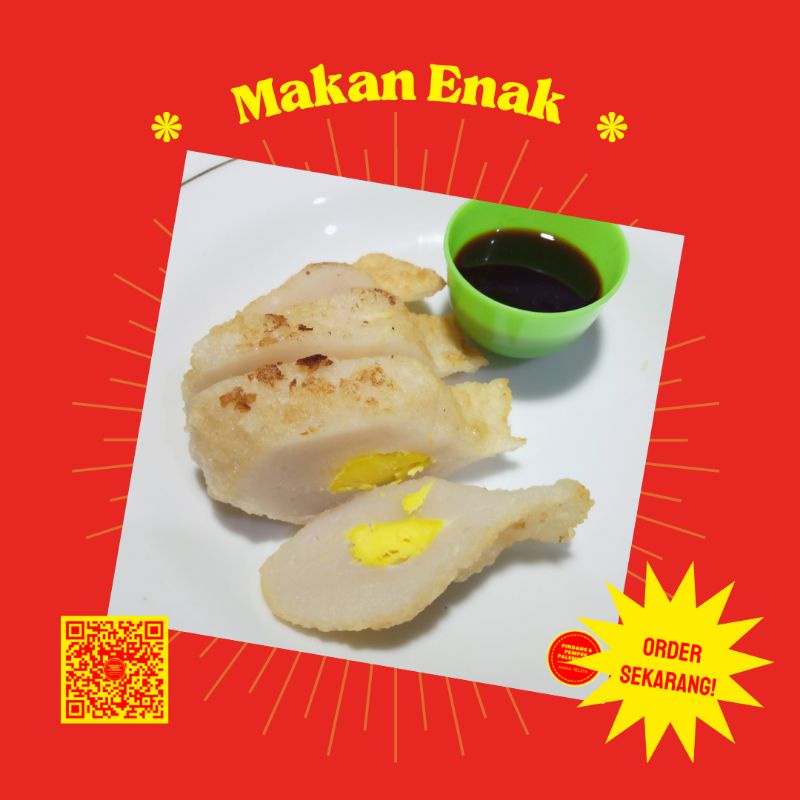 

pempek Palembang Telur besar Ikan Tenggiri Bogor isi 3 pcs