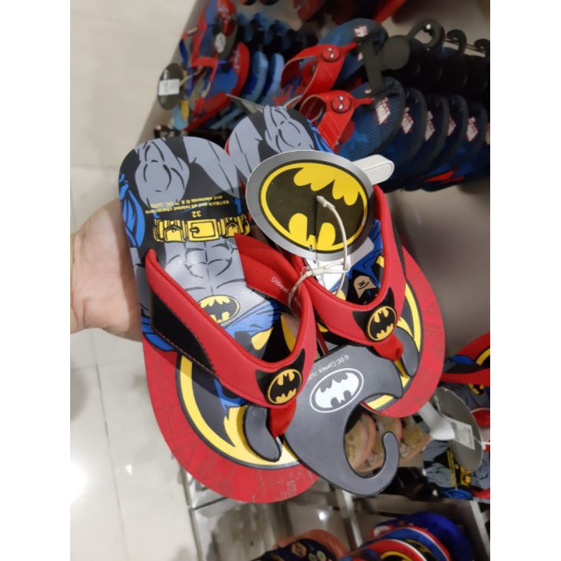 Marvel Sandal Anak Laki Laki Batman Size 28-32 Merah Original