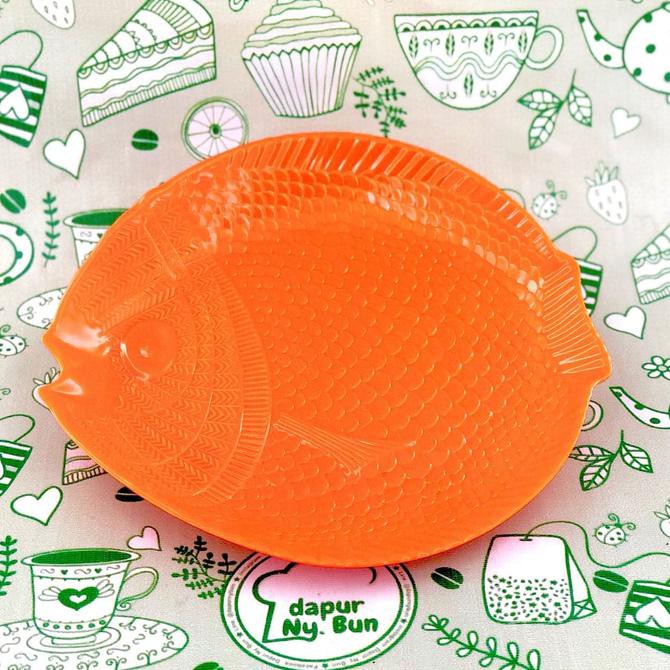 Piring Ikan 10" / Piring Saji GOLDEN DRAGON / Piring Ikan 10" Orange