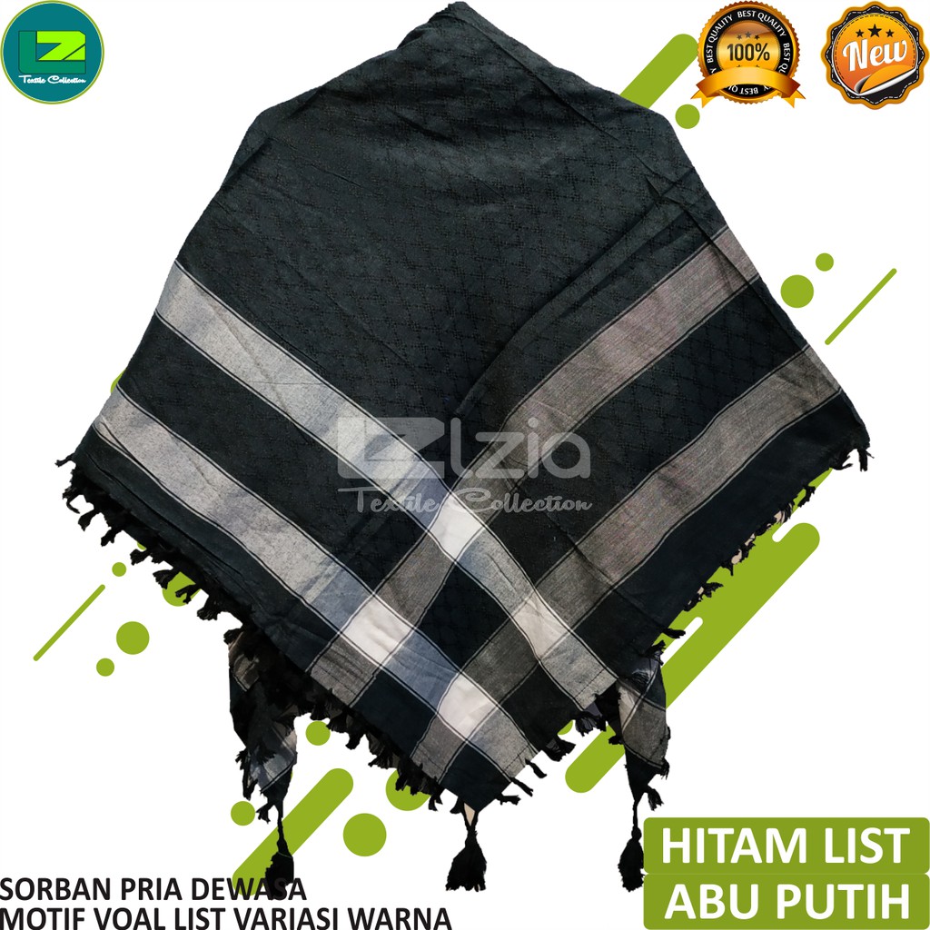 SORBAN SANTRI SORBAN RUMBAI SORBAN PUTIH SORBAN MOTIF VOAL WARNA