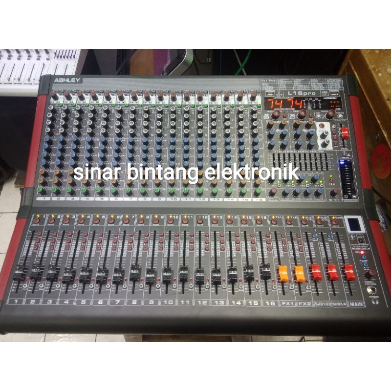 Mixer ashley L16PRO original mixer 16 channel double effect 99dsp original bluetooth