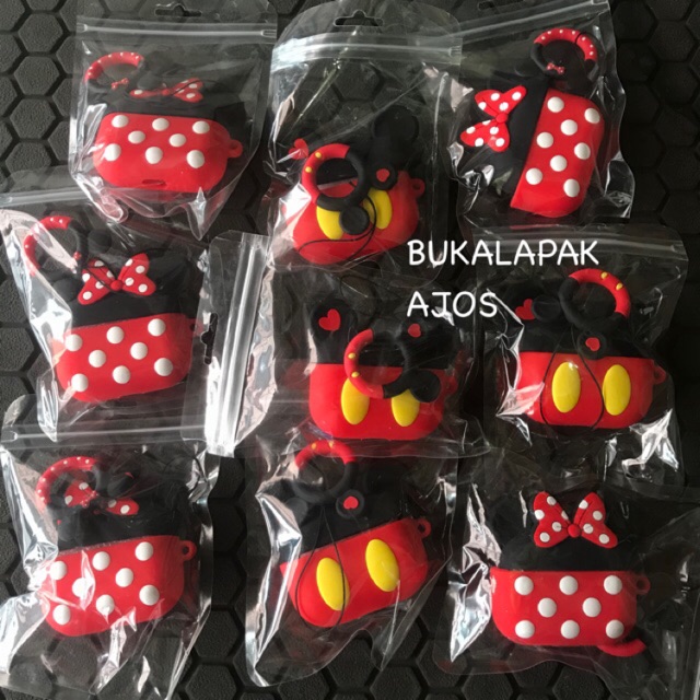 Silicon Airpods Pro / Casing Airpods Pro / Casing Airpods Pro Mickey Minnie AJOS