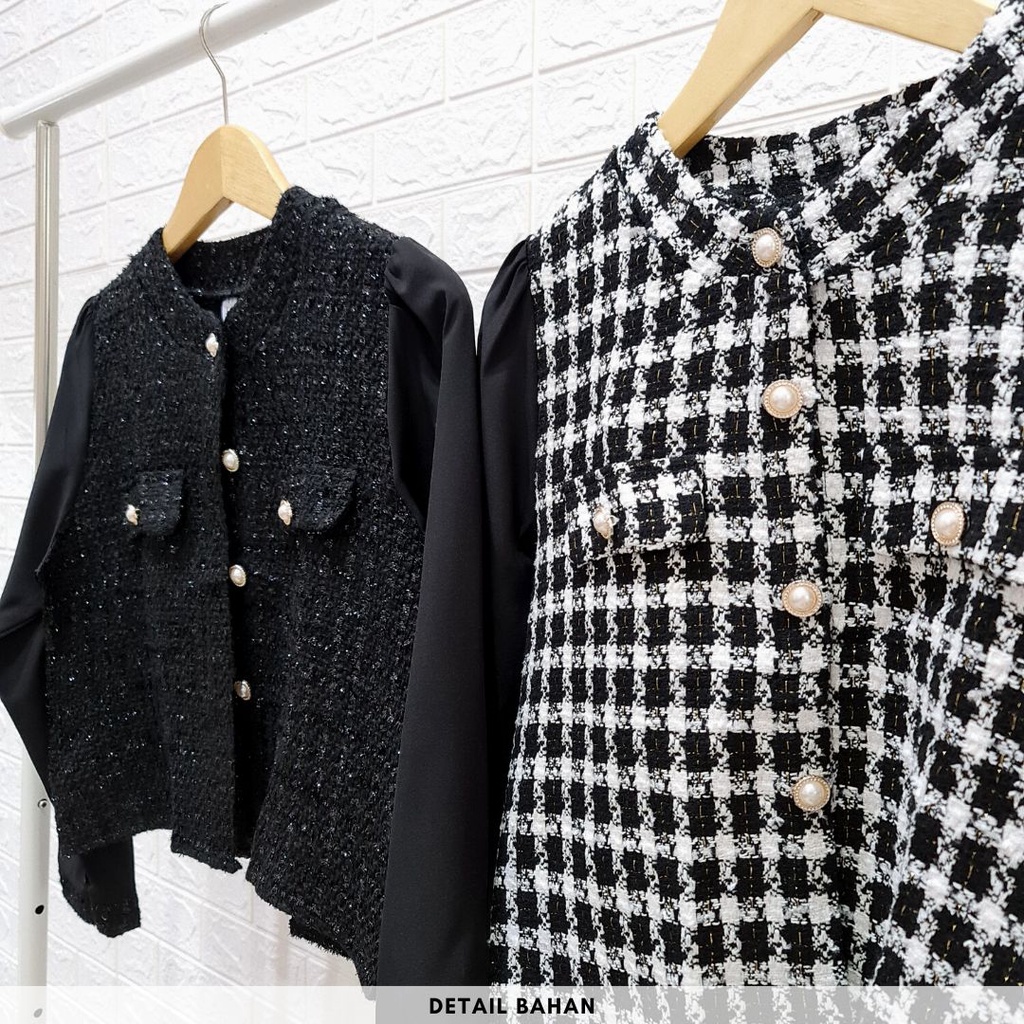 4503 jenniez plaid cardi import button blouse