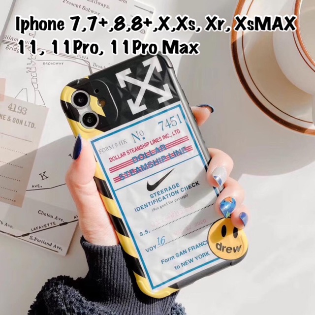 Off White x Drew Case Iphone 7plus 8plus 7 7+ 8 8+ X Xs Xr XsMAX 11 11pro 11promax 11 pro max