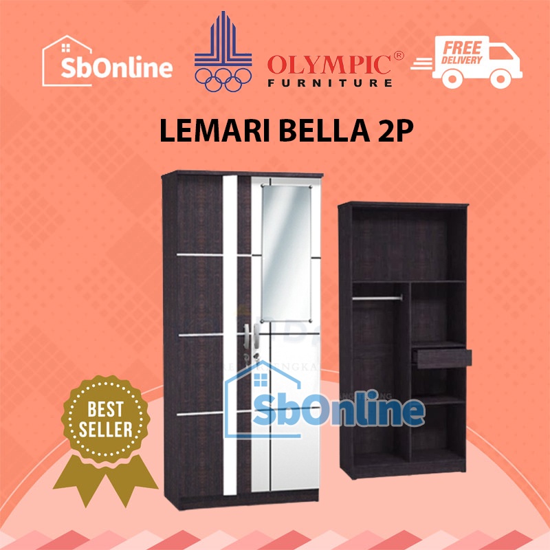 OLYMPIC Lemari Pakaian 2 Pintu - LCSP Bella