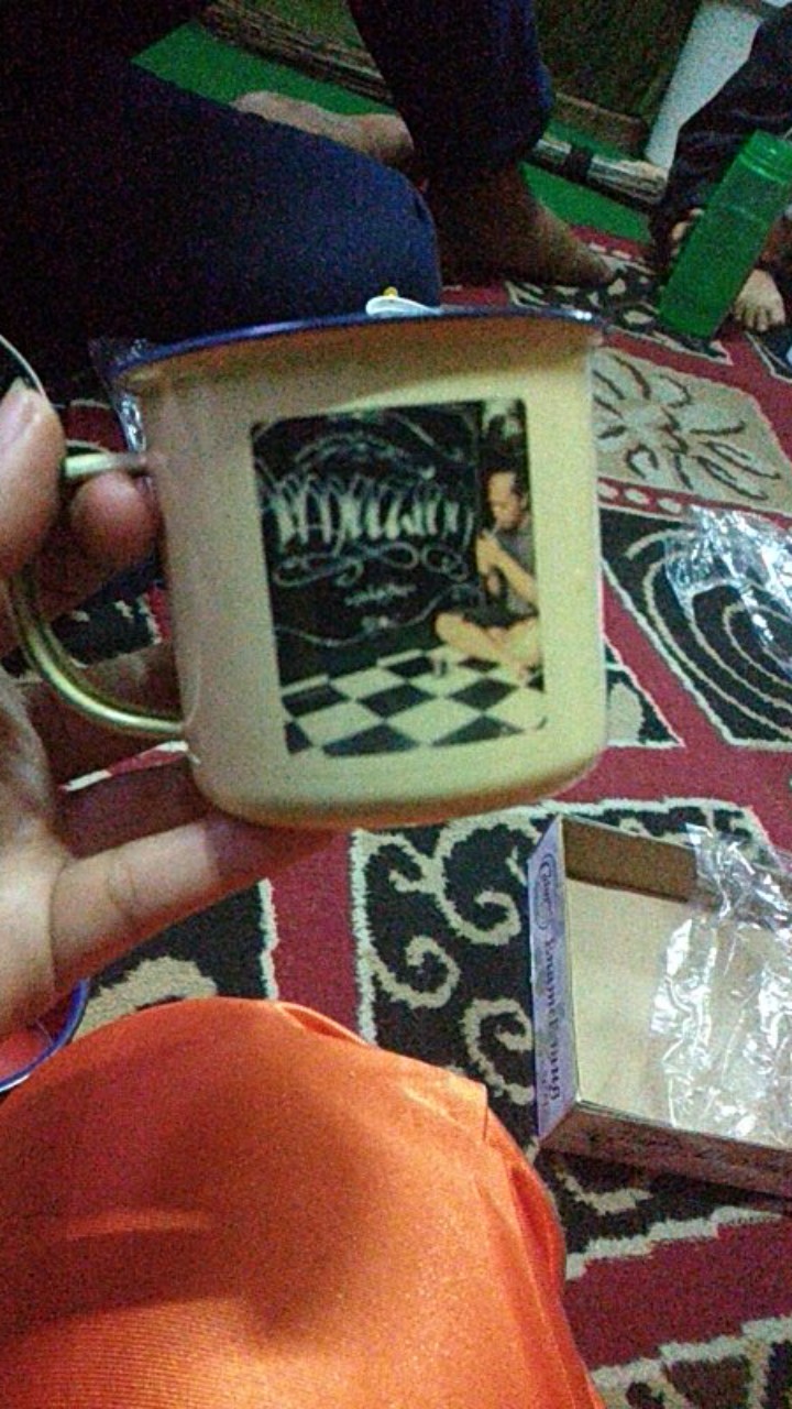 Cangkir Enamel Klasik Decal 7cm (bisa Custom Gambar)