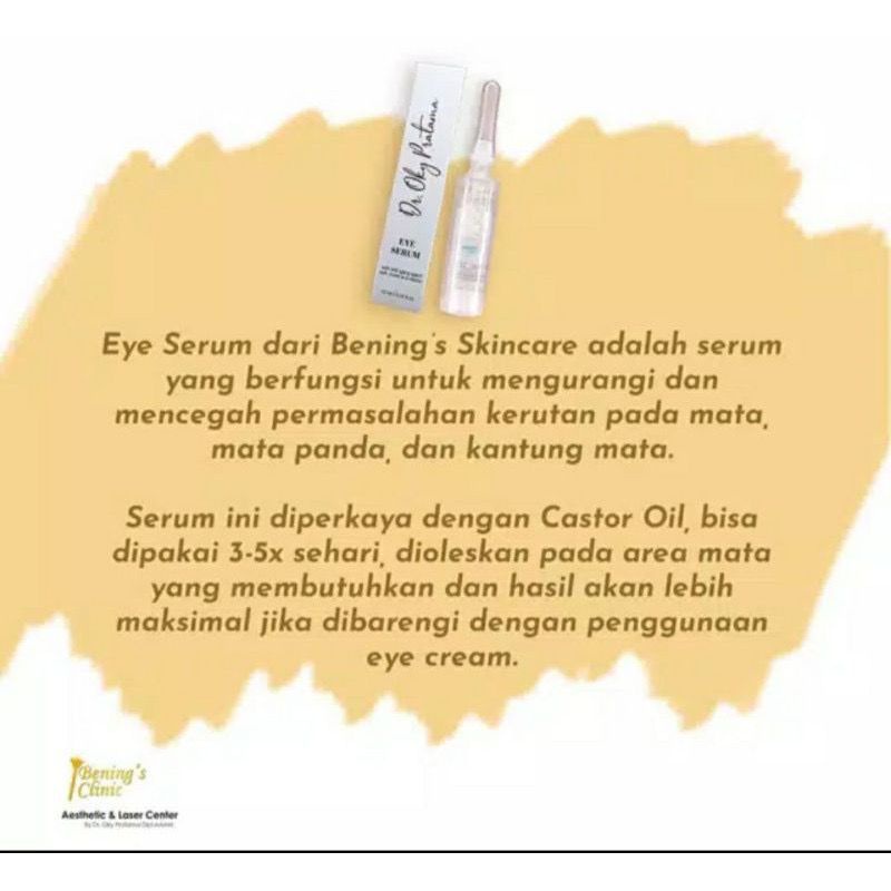 Eye Serum Benings Skincare || Eye Serum Benings Clinic || Eye Serum Benings Indonesia