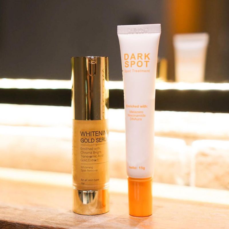 gold serum + dark spot ms glow