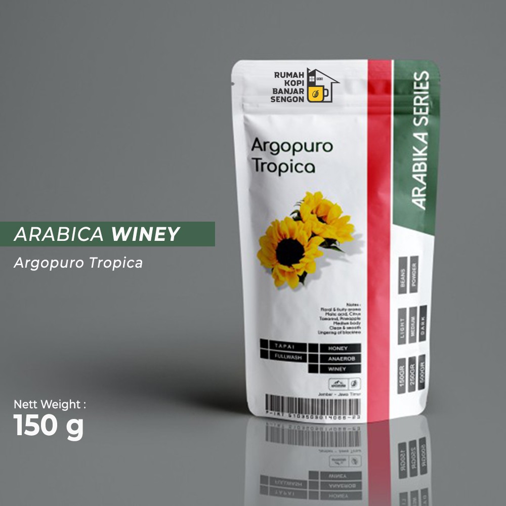 

KOPI ARABICA ARGOPURO WINEY 150 GRAM COFFEE RKB JEMBER