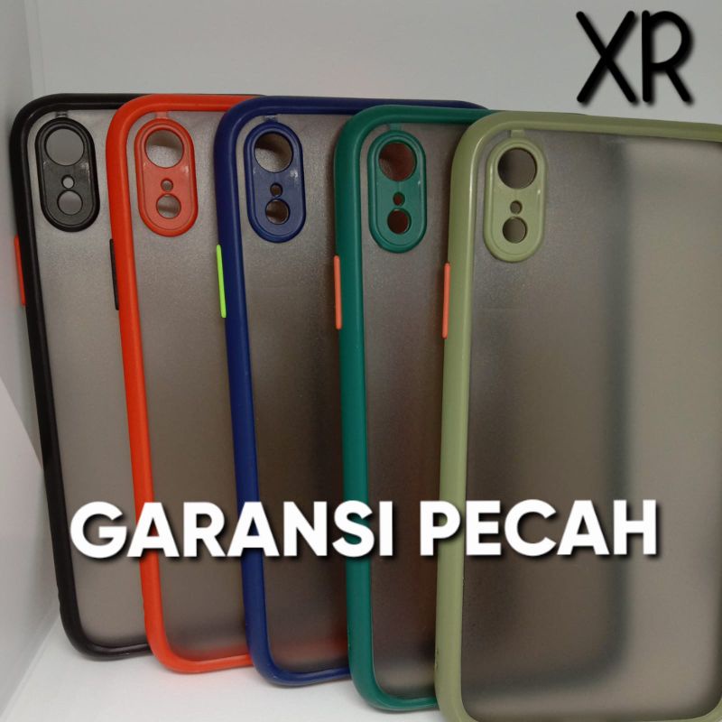Case IPhone XR Casing Matte Lens Protection Full Colour