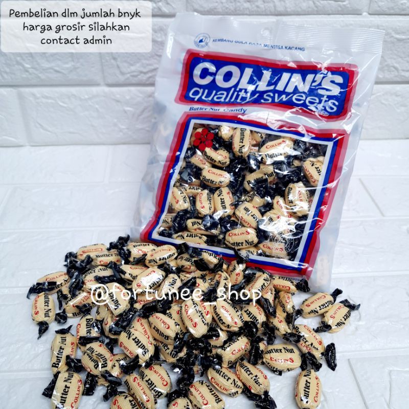 

[GROSIR] Permen Collins Butter Nut isi 144 / Collins Kacang Jadul / Permen Jadoel / Permen Lebaran