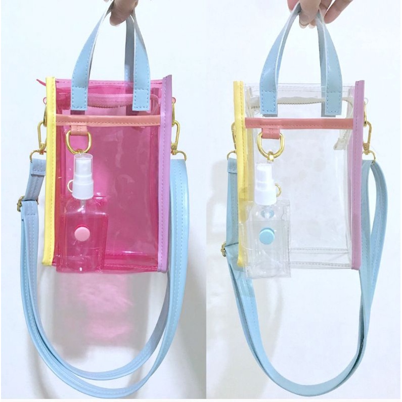 Pvc Bag / Cotton Candy Bag / Transparant Bag / Tas Selempang Mini
