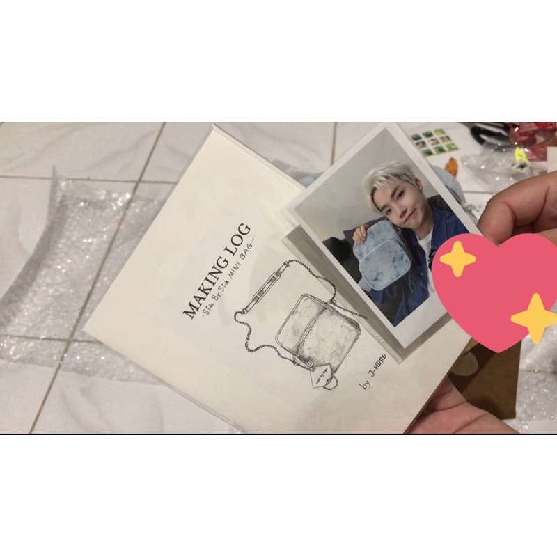 BTS MADE BY ARTIST JHOPE HOBI HOSEOK MAKING LOG DAN PC PHOTOCARD SIDE BY SIDE BAG TAS