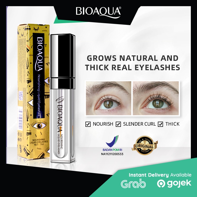 [ORI] Bioaqua Nourishing Liquid Eyelashes Serum Penumbuh 7ml BPOM - Melebatkan Menguatkan Bulu Mata &amp; Tidak Mudah Rontok