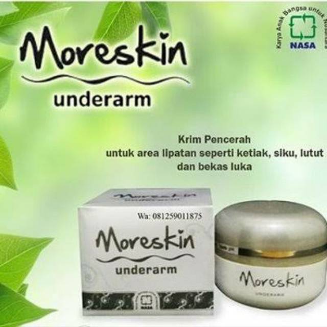 

MORESKIN UNDERARM NASA cream herbal pencerah kulit hitam