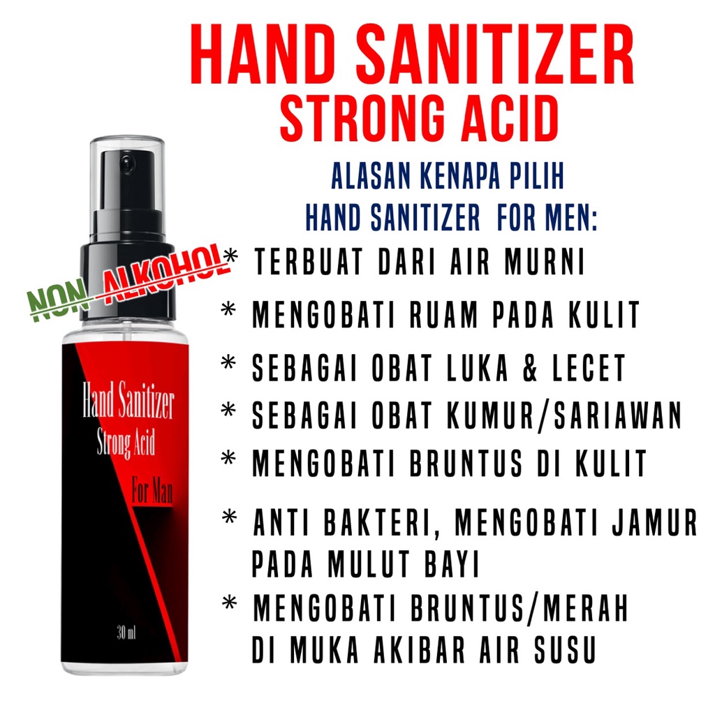 Hand Sanitizer Spray for Man Antiseptik dan Disinfektan Non Alkohol