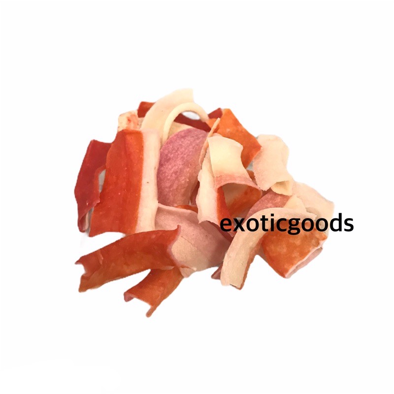 EXOTICGOODS CRAB CHIPS 20gr SNACK KEPITING CRAB STICK CRAB CHIP SNACK SUGAR GLIDER MAKANAN SUGAR GLIDER MURAH