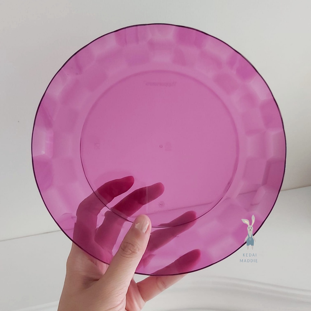 Piring Crystal Tupperware Plate (Ungu)