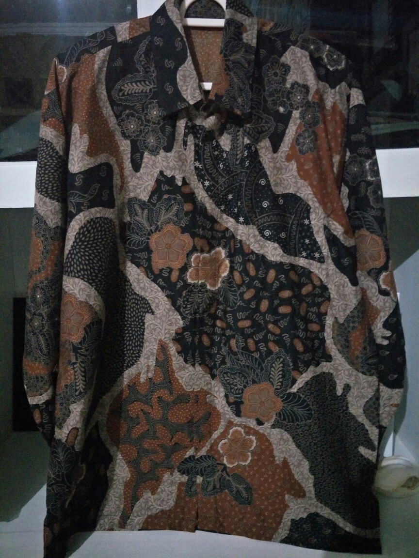 Baju Batik Pria Slimfit Big Size M L Xl Xxl Atasan Kemeja Batik Lengan Panjang Original