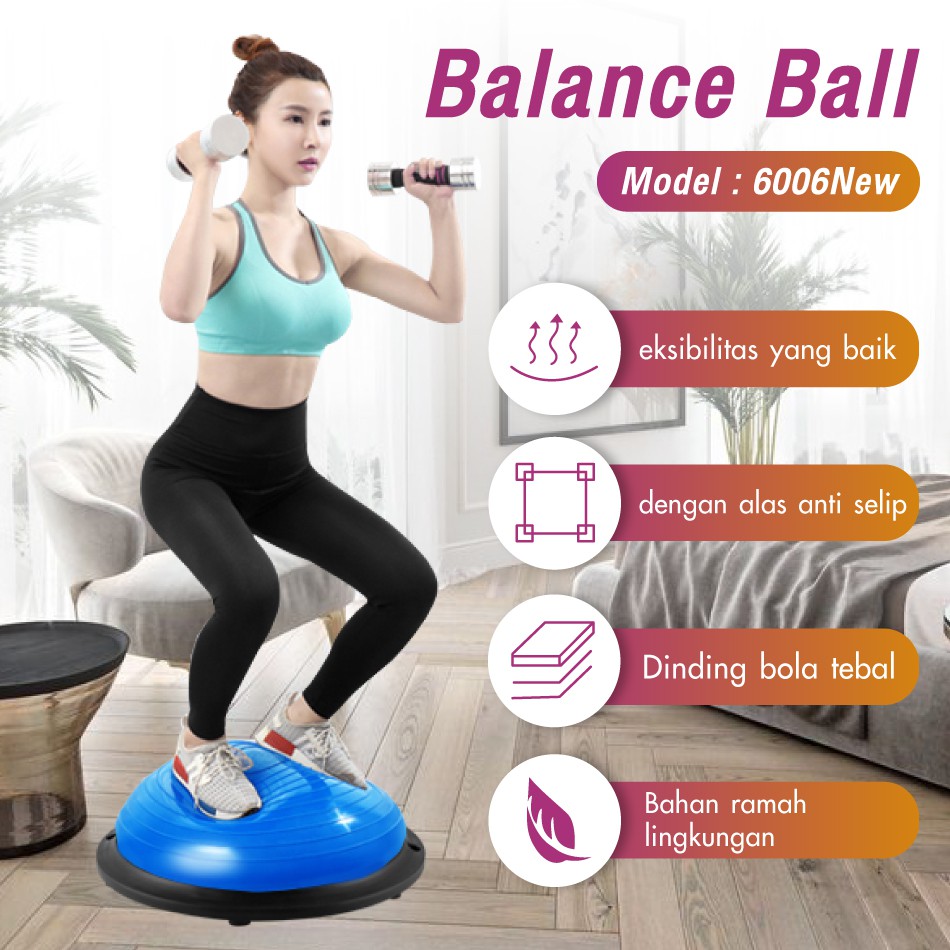 HTD Sport Bosu Balance Ball Yoga Gym Training 6006