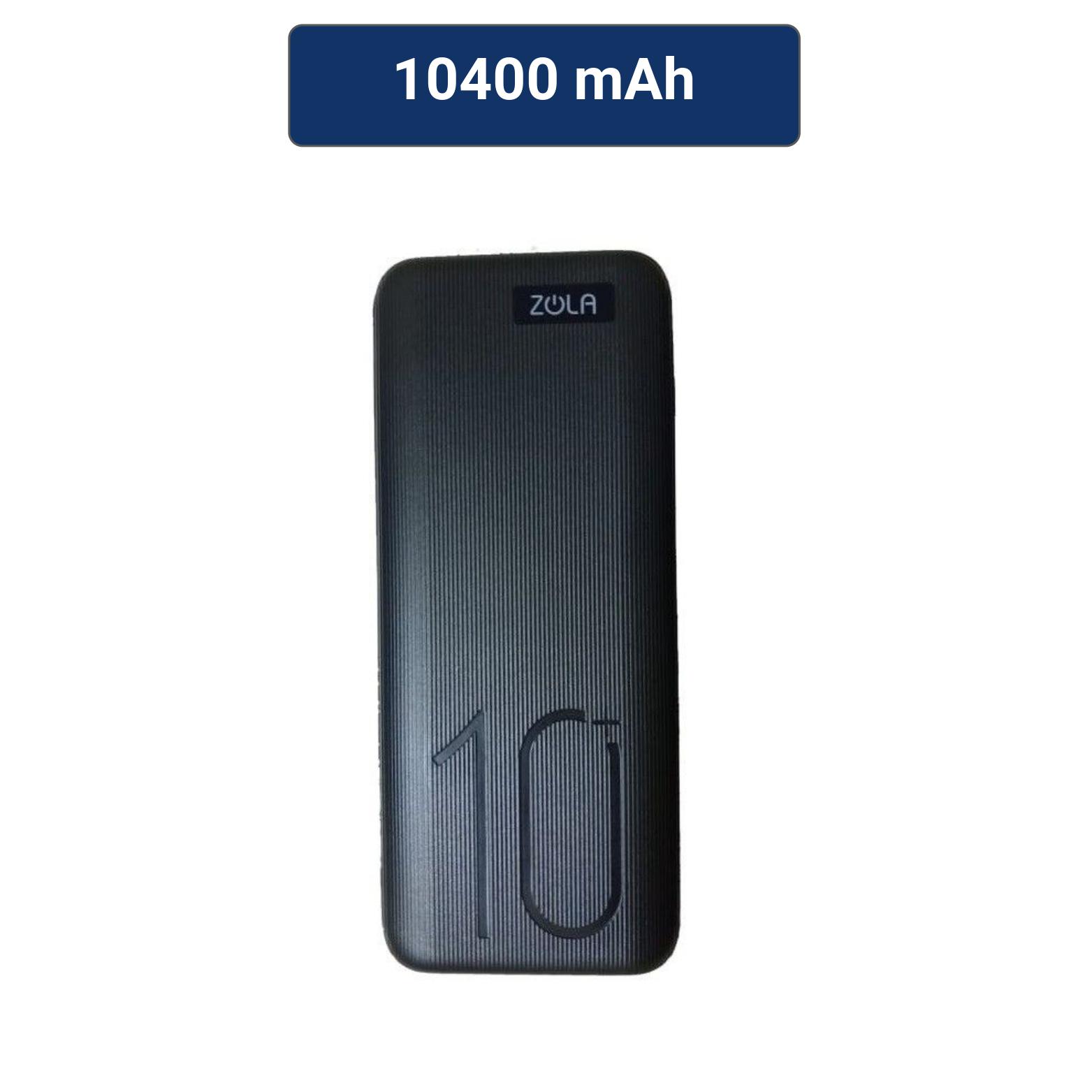 ZOLA Powerbank Alpha 10400mAh Fast Charging 2.1A Dua